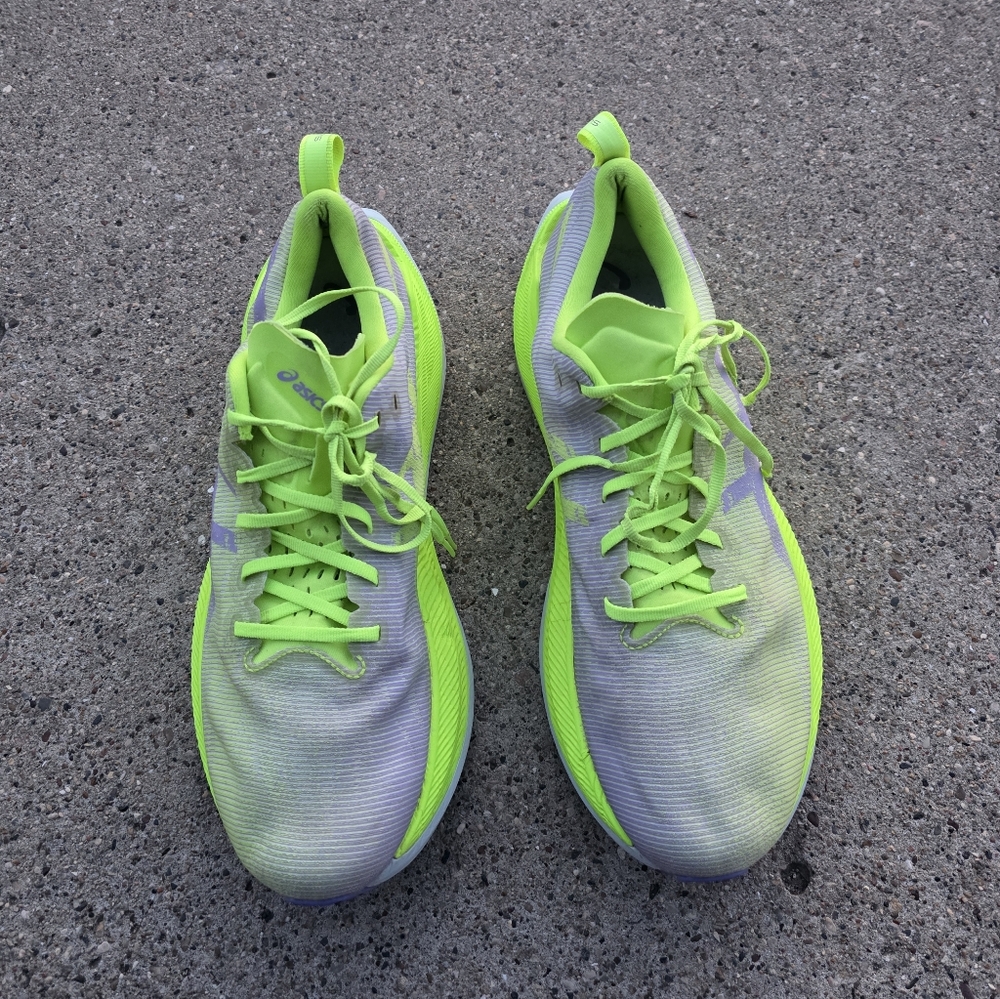 Asics Superblast 2Neon Green Athletic Running Shoes